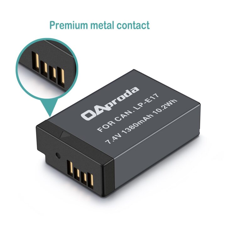 OAproda 2 Pack LPE17 New Upgraded Battery and Rapid Dual USB Charger